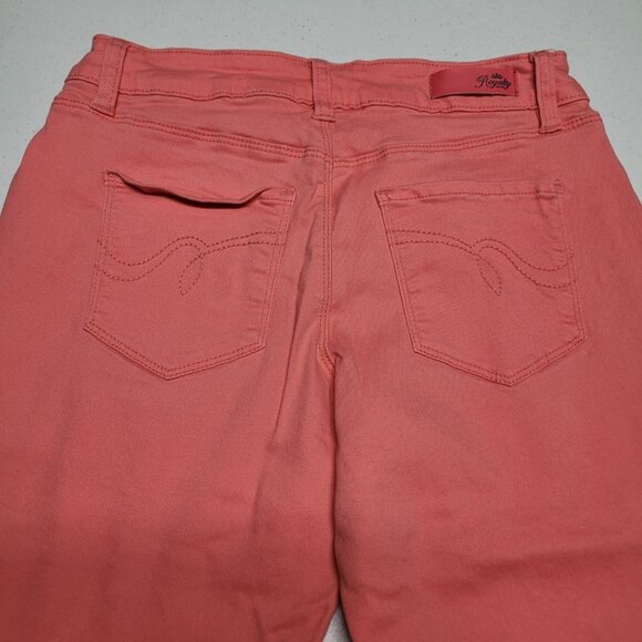 Royalty For Me Pedal Pusher Capri Pink Melon Womens Size 6 Summer Spring - Picture 3 of 9